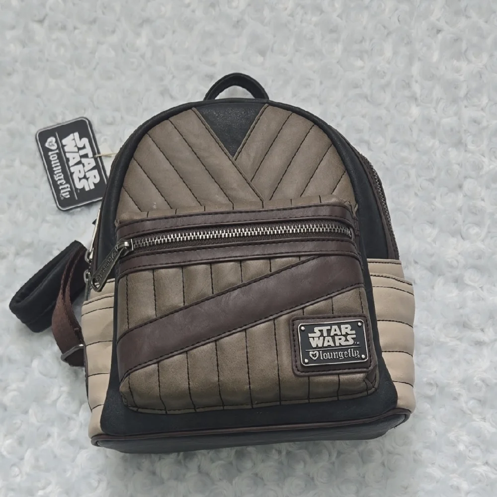 Loungefly Star Wars Brown, Tan & Black Mini Backpack
